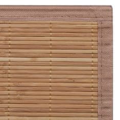 Vidaxl Preproga iz bambusa 160x230 cm rjave barve