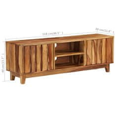Vidaxl TV omarica iz trdnega palisandra 118x30x40 cm