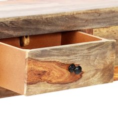 Vidaxl Stenska konzolna mizica 100x25x20 cm trden palisander