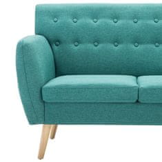 Vidaxl Kavč trosed z oblogo iz blaga 172x70x82 cm zelene barve