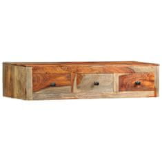 Vidaxl Stenska konzolna mizica 100x25x20 cm trden palisander