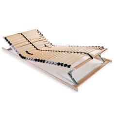 Vidaxl Letveno dno za posteljo 28 letvic 7 con 70x200 cm