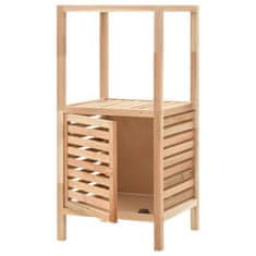 Vidaxl Kopalniška omara za shranjevanje orehovina 39,5x35,5x86 cm