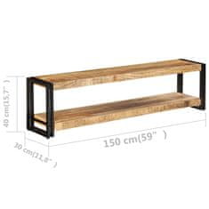 Vidaxl TV omarica 150x30x40 cm trden mangov les