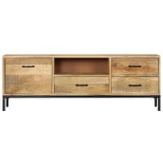 Vidaxl TV omarica iz trdnega mangovega lesa 130x30x45 cm