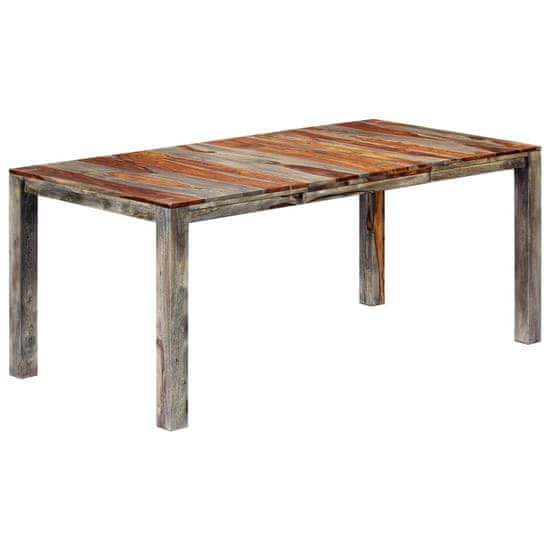 Vidaxl Jedilna miza siva 180x90x76 cm trden palisander