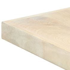 shumee Jedilna miza bela 160x80x75 cm trden mangov les
