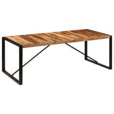 Vidaxl Jedilna miza iz trdnega palisandra 220x100x75 cm