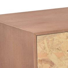 Vidaxl TV omarica s 5 predali 90x30x40 cm trdna borovina
