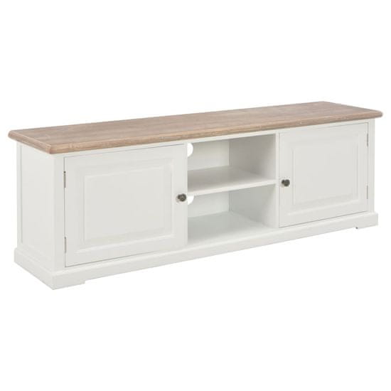 Vidaxl TV omarica iz lesa 120x30x40 cm bela