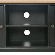 Greatstore TV omarica iz lesa 120x30x40 cm črna
