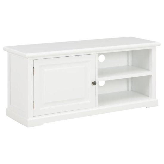 Vidaxl TV omarica iz lesa 90x30x40 cm bela