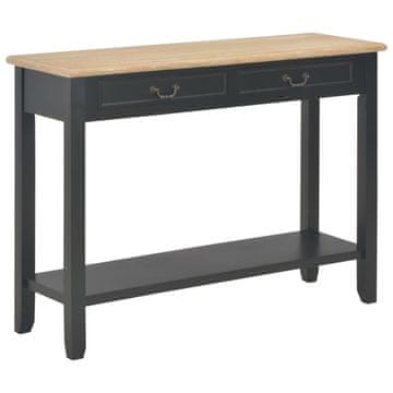 Vidaxl vidaXL Konzolna mizica črna 110 x 35 x 80 cm lesena