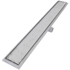 Vidaxl Kanaleta za tuš 2 kosa 1030x140 mm nerjaveče jeklo