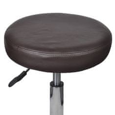 Greatstore Pisarniški stolčki 2 kosa umetno usnje 35,5x98 cm rjavi