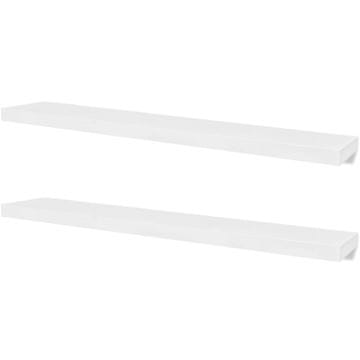 Vidaxl Stenske police 4 kosi bele 120 cm