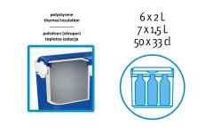 Adriatic hladilna torba, 27 L, modra