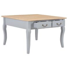 Vidaxl Klubska mizica iz lesa 80x80x50 cm siva