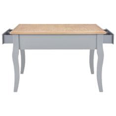 Vidaxl Klubska mizica iz lesa 80x80x50 cm siva