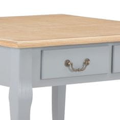 Vidaxl Klubska mizica iz lesa 80x80x50 cm siva