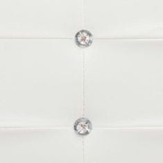 Greatstore Posteljni okvir belo umetno usnje 160x200 cm