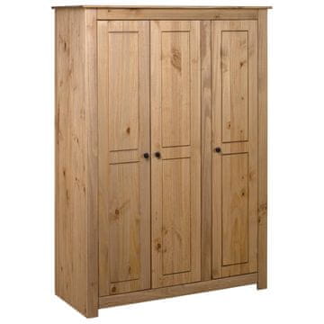 Vidaxl Garderobna omara s 3 predali 118x50x171,5 cm borovina Panama