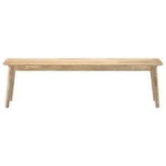 Vidaxl Klop 160 cm iz trdnega mangovega lesa
