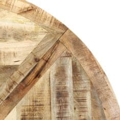 Greatstore Jedilna miza okrogla 150x76 cm trden mangov les