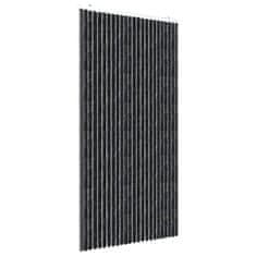 Vidaxl Zavesa proti mrčesu iz šenilje 100x220 cm antracitna