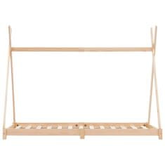 Vidaxl Otroški posteljni okvir iz trdne borovine 70x140 cm