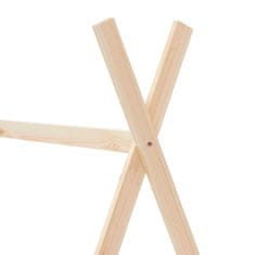 Greatstore Otroški posteljni okvir iz trdne borovine 90x200 cm
