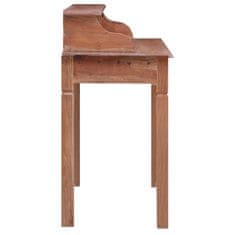 Vidaxl Pisalna miza s predali 90x50x101 cm trden predelan les