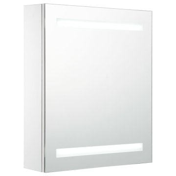 Vidaxl LED kopalniška omarica z ogledalom 50x13,5x60 cm