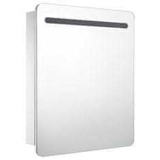 Vidaxl LED kopalniška omarica z ogledalom 68x9x80 cm
