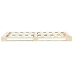 Greatstore Posteljni okvir iz palet trdna borovina 140x200 cm