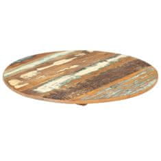 Vidaxl Okrogla mizna plošča 60 cm 15-16 mm trden predelan les