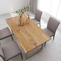 Greatstore Jedilna miza 180x90x76 cm trden akacijev les