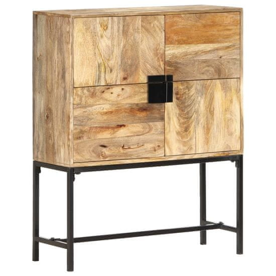 Vidaxl Visoka omarica 80x30x100 cm trden mangov les