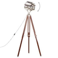 Vidaxl Trinožna stoječa svetilka iz trdnega mangovega lesa 180 cm
