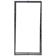 Vidaxl Stojalo za drva črno 100x25x200 cm jeklo