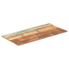 Vidaxl Pravokotna mizna plošča 60x100 cm 15-16 mm trden predelan les