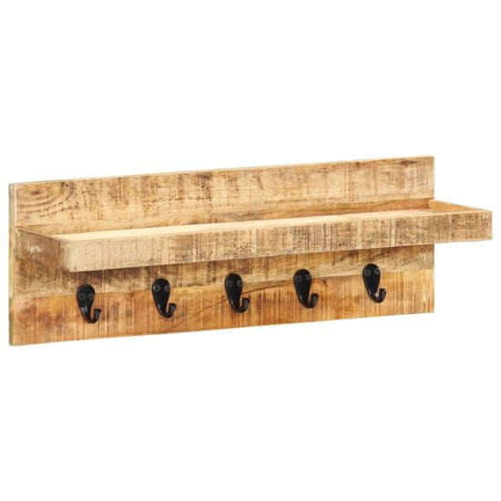 Vidaxl Stensko obešalo za plašče 60x15x20 cm trden robusten mangov les