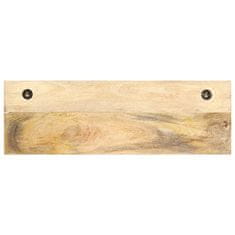 Vidaxl Stensko obešalo za plašče 60x15x20 cm trden robusten mangov les