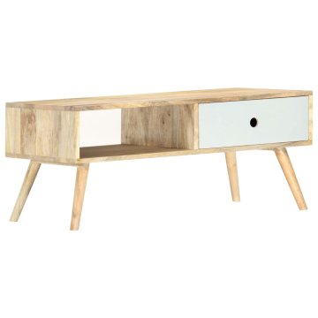 Vidaxl Klubska mizica 90x50x40 cm trden mangov les