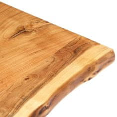 Vidaxl Mizna plošča trden akacijev les 80x(50-60)x2,5 cm