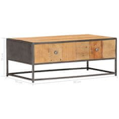 Vidaxl Klubska mizica 90x50x35 cm trden predelan les