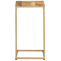 Vidaxl Stranska mizica 35x45x65 cm trden mangov les