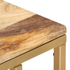 Vidaxl Stranska mizica 35x45x65 cm trden mangov les