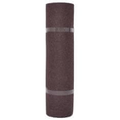 Vidaxl Razstavna preproga rebrasta 1,6x10 m rjava