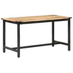 Vidaxl Jedilna miza 140x70x76 cm trden robusten mangov les